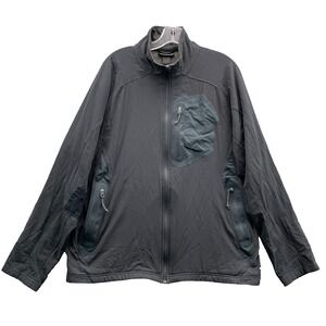 REI Windbreaker Men Large Fleece Line Outdoor Performance Workwear Gorpcore Hike